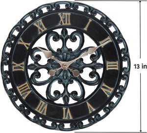 (🎁New Year Hot Sale🎄)Hanging Wall Clock and Dial Thermometer Set