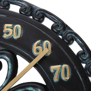 (🎁New Year Hot Sale🎄)Hanging Wall Clock and Dial Thermometer Set