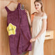 Women Quick Dry Wearable Microfiber plush Bathrobes