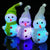 3Pcs Lovely Snowman Children Light-Up Toys