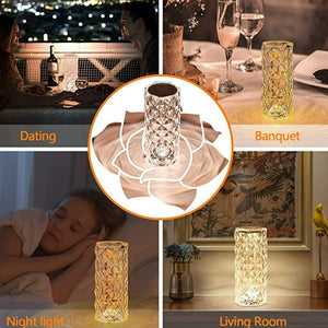 🎄Christmas Presale-30% OFF🎉Crystal Rose Lamp