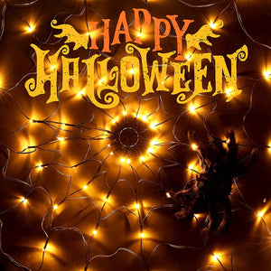 🎃Halloween presale-30% OFF🕸️Halloween Led Spider Web String Light🕷️