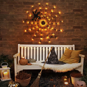 🎃Halloween presale-30% OFF🕸️Halloween Led Spider Web String Light🕷️
