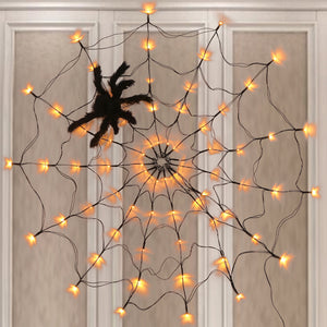 🎃Halloween presale-30% OFF🕸️Halloween Led Spider Web String Light🕷️