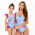 One-Piece Backless Bikini Mommy and Me Swimsuit
