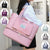 Unisex Tote Travel Bag Top Handle Bag Oxford Cloth Shopping Daily Holiday Zipper Tiered Large Capacity Solid Color Black Pink Blue